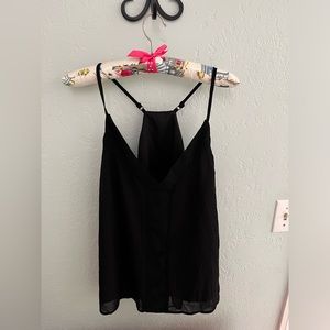 Cupshe black spaghetti strap top medium NWT